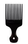 M-112 Kamm PP Material schwarz 17cm