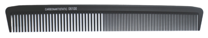 #06100 Kamm schwarz 22*2,8*0,3 cm