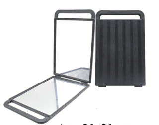 Q-37 Handspiegel schwarz  21*31cm