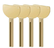 Q-08-1 Farbpresser gold  8,5*3,7cm
