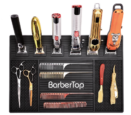 NL-03 Barber Matte mit 6x Magnet schwarz 44,8*29,9 cm