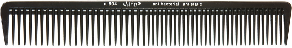 A 604 schwarz 18,5 cm Haarschneidekamm, grobe und sehr grobe Zahnteilung 