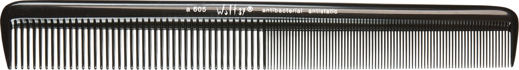 A 605 schwarz 21,4 cm Universalkamm, grobe und feine Zahnteilung 