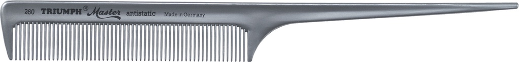 Stielkamm 260/8" 20,5 cm graumetallic "antistatic" 