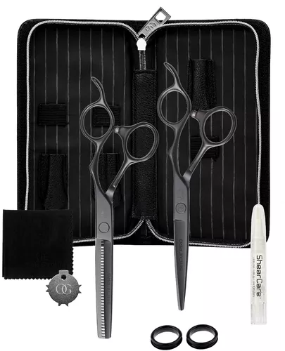 Olivia Garden SilkCut PRO Matt Black 2er Set HS 5,75''/MS 6,0'' EUR RH 