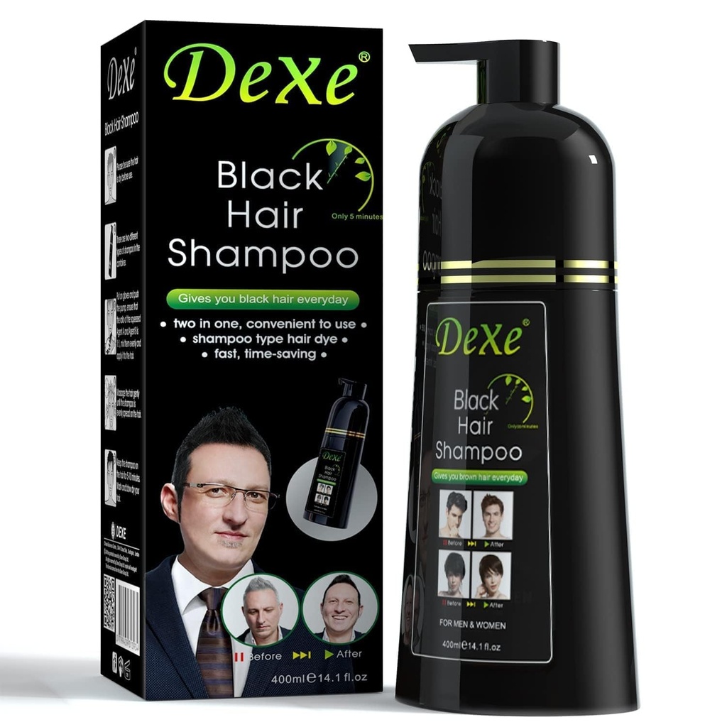 Dexe Black Shampoo Bottle schwarz 