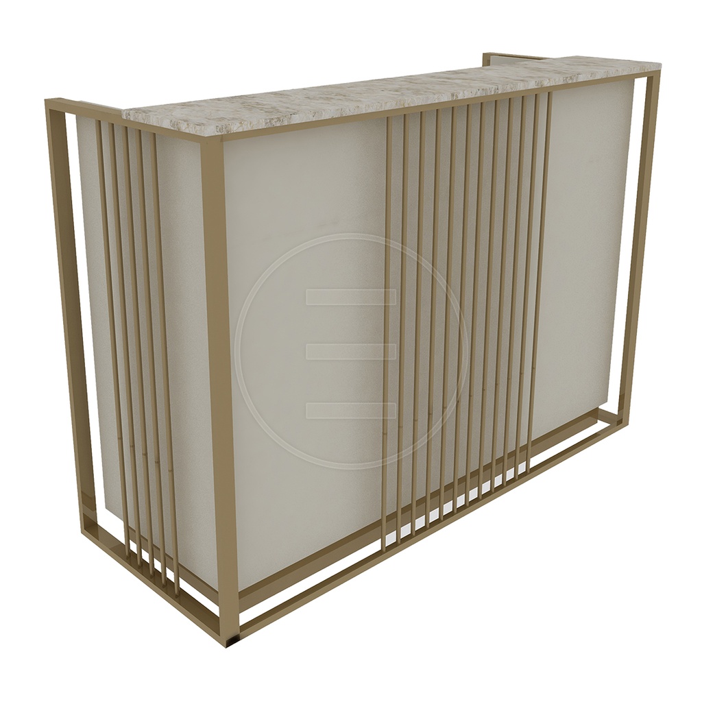 Slim Grace Gold Desk
