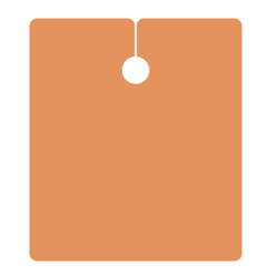 YJ-9-O Schneidemantel 160*140cm metall Hacken Polyester orange 