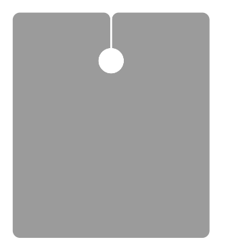 YJ-9-grey Schneidemantel 160*140cm metall Hacken Polyester grau 