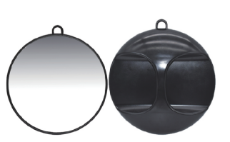 Q-29 Handspiegel schwarz 22*22cm