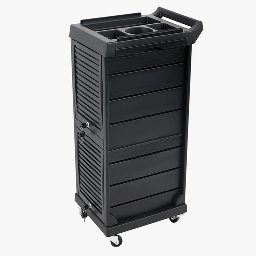 W-X036 Servicewagerl mit Schloss schwarz 80*37*39cm