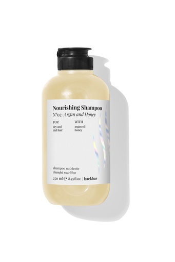 BACK BAR NOURISING SHAMPOO N°02 - Argan and Honey Bott. 250ml