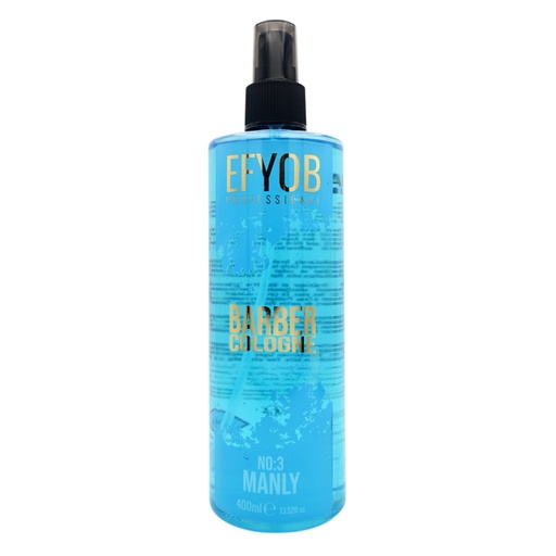 EFYOB Professional Barber Cologne Manly No 3 New Pck 400ml