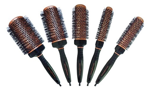 9165 Rundbürste 65 mm;
kupfer/schwarz 
Round Brush 65 mm 
copper/black 