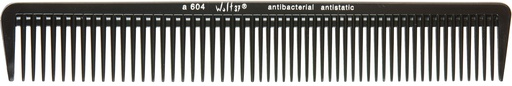 A 604 schwarz 18,5 cm Haarschneidekamm, grobe und sehr grobe Zahnteilung 