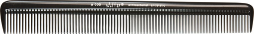 A 605 schwarz 21,4 cm Universalkamm, grobe und feine Zahnteilung 