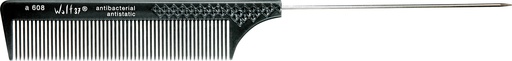 A 608 schwarz 21,8 cm Nadelstielkamm mit Raster 