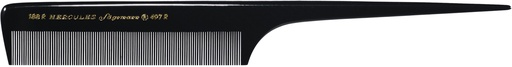 Hercules 188R Sägemann 497R8, 20,3 cm, Profi-Stielkamm, mit flachem Stiel und Griffraster, enge Zahnung. 