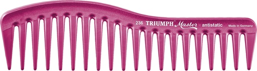 Strähnenkamm, 18 cm gewellt, 236/7" fliedermetallic, "antistatic" 