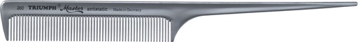 Stielkamm 260/8" 20,5 cm graumetallic "antistatic" 